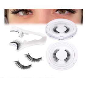 Magnetic Suction False Eyelashes Little Devil Supernatural Magnet Suit (Option: UBS093-2pair Eyelash Plus White Clip)