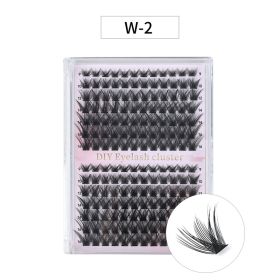 DIY Lash Extension Kit 168pcs Individual Lashes Clusters D Curl Lash Clusters,0.07D-9-16MM Kit (Option: W2)