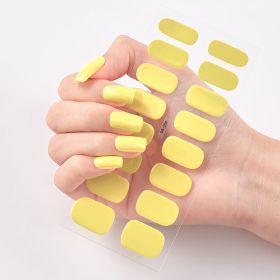 Pure Color 16 Nail Stickers (Option: CS004-2PCS)