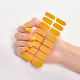 Pure Color 16 Nail Stickers (Option: CS0018-3PCS)