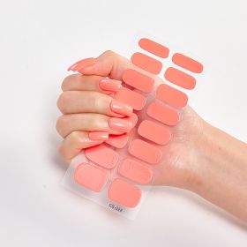Pure Color 16 Nail Stickers (Option: CS0028-2PCS)