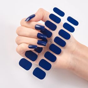 Pure Color 16 Nail Stickers (Option: CS003-2PCS)