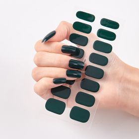 Pure Color 16 Nail Stickers (Option: CS006-2PCS)