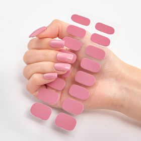 Pure Color 16 Nail Stickers (Option: CS008-2PCS)