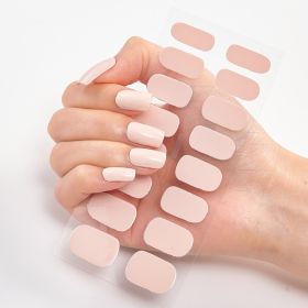 Pure Color 16 Nail Stickers (Option: CS009-2PCS)