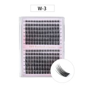 DIY Lash Extension Kit 168pcs Individual Lashes Clusters D Curl Lash Clusters,0.07D-9-16MM Kit (Option: W3)