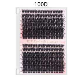 DIY Lash Extension Kit 280pcs Individual Lash Clusters D Curl 30D 40D Thick Volume Eyelash Clusters 0.07D 9-16MM Mixed Length Reusable Soft Natur (Option: 100D Eyelash)