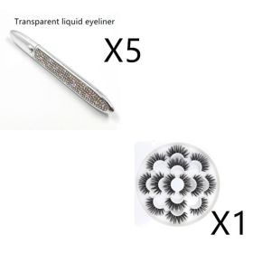 False Eyelashes Self-adhesive Eyeliner Multicolor (Option: Mix packing-Set3)